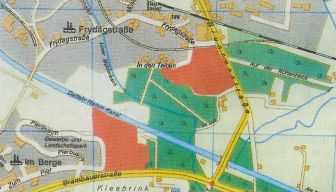 Für die geplanten neuen Gewerbegebiete (rot markiert) hat der Rat den Start der Bauleitplanung beschlossen. Foto: Bock